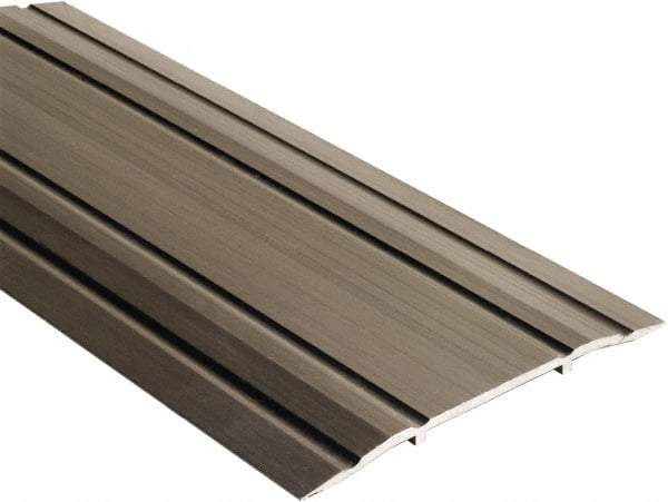 National Guard Products - 48" Long x 5" Wide x 1/4" High, Saddle Threshold - Aluminum Finish - Caliber Tooling