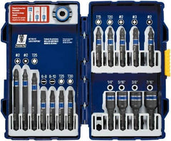 Irwin - 17 Piece, Phillips, Square, Torx, Hex Nutsetter, Slotted Handle, Drive Set - 1/4 to 7/16" Hex, #2 - Caliber Tooling