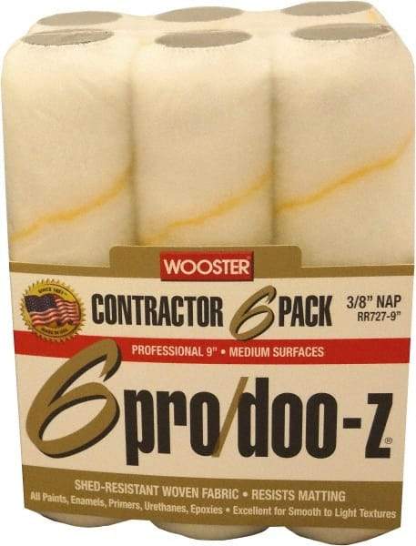 Wooster Brush - 3/8" Nap, 9" Wide Paint Roller - Medium Texture, Woven - Caliber Tooling