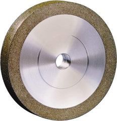 Strauss - 100mm x 31.75mm Hole x 20mm Thick, 200 Grit Surface Grinding Wheel - Diamond, Fine Grade, Electoplated Bond - Caliber Tooling