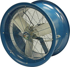 Patterson Fan - 26" Blade, 1 hp, 7,650 CFM, Industrial Circulation Fan - Suspension, 208-230/460 Volts, 1 Speed - Caliber Tooling