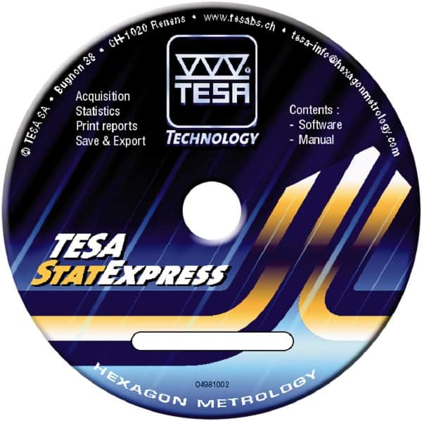 TESA Brown & Sharpe - Quality Assurance SPC Software - Compatible with Windows, For Use with Twin-Cal Calipers - Caliber Tooling