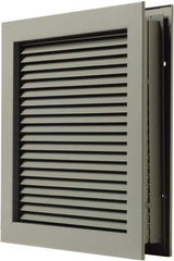 National Guard Products - 25" Wide x 25" High, Solid Steel Louver - 24" Opening Width, 24" Opening Height - Caliber Tooling