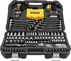 DeWALT - 142 Piece 1/4 & 3/8" Drive Mechanic's Tool Set - Comes in Blow Molded Case - Caliber Tooling