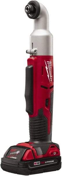 Milwaukee Tool - 18 Volt, 1/4" Drive, 30, 60 Ft/Lb Torque, Cordless Impact Driver - Inline Handle, 1500, 2250 RPM, 1 Lithium-Ion Battery Included - Caliber Tooling