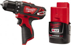 Milwaukee Tool - 12V 3/8" Pistol Grip Cordless Drill - Caliber Tooling