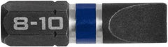 Irwin - 0.2795" Slotted Screwdriver Bit - 1/4" Hex Drive, 1" OAL - Caliber Tooling