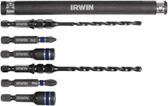 Irwin - 7 Piece 3/16" & 1/4" Concrete Anchor Installation Kit - For Use with Impact Drivers and Rotary Drills - Caliber Tooling