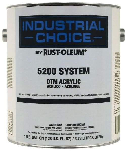 Rust-Oleum - 1 Gal White Semi Gloss Finish Acrylic Enamel Paint - Interior/Exterior, Direct to Metal, <250 gL VOC Compliance - Caliber Tooling