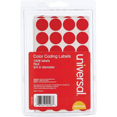 UNIVERSAL - Labels, Ribbons & Tapes Type: Color Coding Labels Color: Red - Caliber Tooling