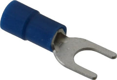 Thomas & Betts - #10 Stud, 16 to 14 AWG Compatible, Partially Insulated, Crimp Connection, Standard Fork Terminal - Caliber Tooling