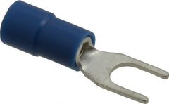 Thomas & Betts - #8 Stud, 16 to 14 AWG Compatible, Partially Insulated, Crimp Connection, Standard Fork Terminal - Caliber Tooling