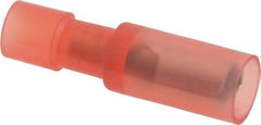 Thomas & Betts - 22 to 16 AWG Bullet Connector - 0.153" Bullet Diam, Red Nylon Insulation - Caliber Tooling