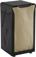 San Jamar - 3-3/4 x 4 x 7-1/2, Napkin Dispenser - Tabletop Tall Fold, Black - Caliber Tooling