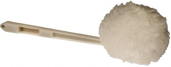 PRO-SOURCE - 13" OAL Toilet Bowl Mop - Acrylic Bristles, 13" Plastic Handle, White - Caliber Tooling