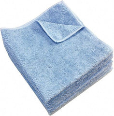 PRO-SOURCE - Reusable Microfiber Wipes - 12" x 12" Sheet Size, Blue - Caliber Tooling