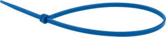 Value Collection - 9.8" Long Blue Nylon Standard Cable Tie - 40 Lb Tensile Strength, 70mm Max Bundle Diam - Caliber Tooling