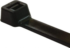 Value Collection - 6" Long Black Nylon Standard Cable Tie - 40 Lb Tensile Strength, 38mm Max Bundle Diam - Caliber Tooling