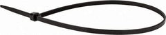 Value Collection - 16" Long Black Nylon Standard Cable Tie - 50 Lb Tensile Strength, 106mm Max Bundle Diam - Caliber Tooling