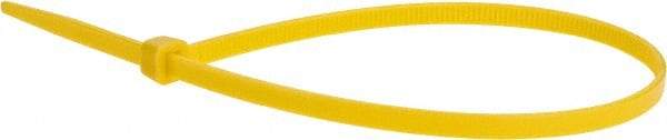 Value Collection - 11" Long Yellow Nylon Standard Cable Tie - 50 Lb Tensile Strength, 81mm Max Bundle Diam - Caliber Tooling