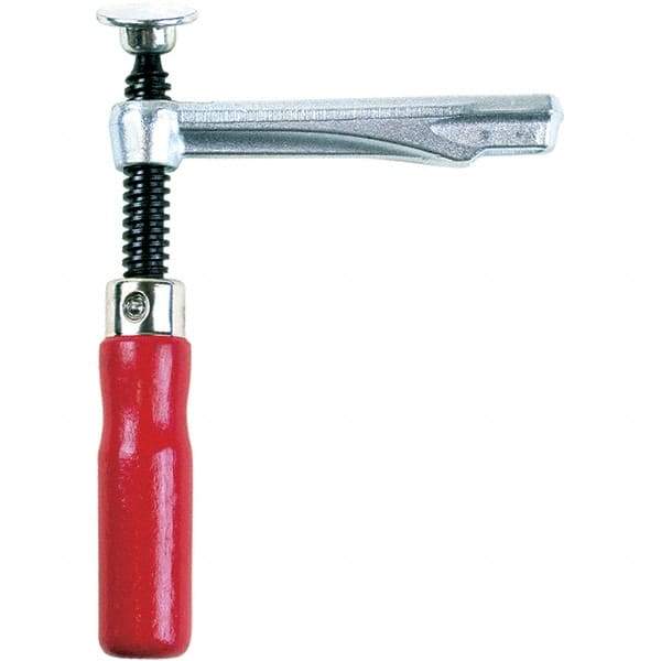 Bessey - 2,000 Lb Clamping Pressure, Steel, Straight Handle, SLV Bar & Pipe Clamping Arm - 5-1/2" Throat Depth - Caliber Tooling