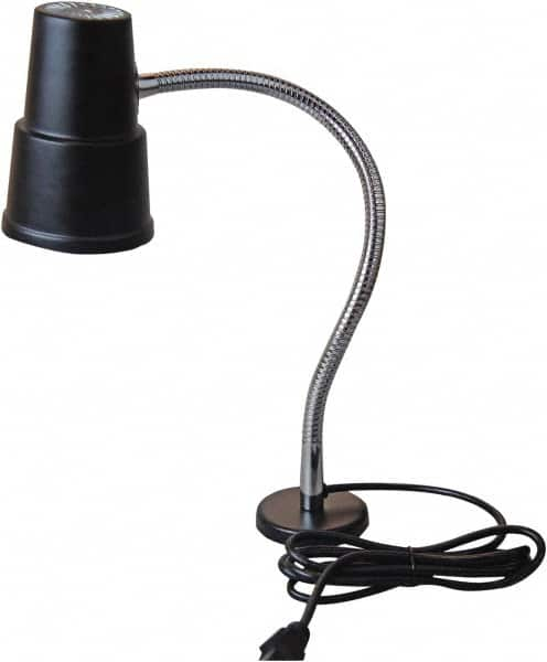 Value Collection - 120 VAC, 60 Watt, Gooseneck Machine Light - Magnetic Mount, 5 Ft. Cord, Black - Caliber Tooling