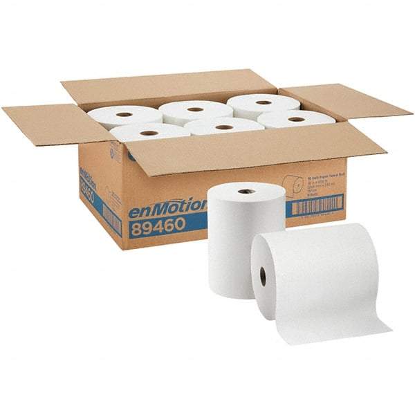 Georgia Pacific - Hard Roll of 1 Ply White Paper Towels - 10" Wide, 800' Roll Length - Caliber Tooling