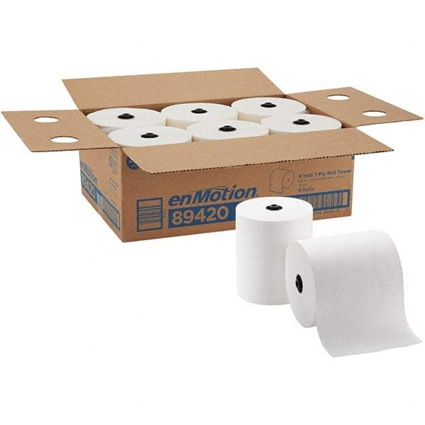 Georgia Pacific - Hard Roll of 1 Ply White Paper Towels - 8-1/4" Wide, 700' Roll Length - Caliber Tooling