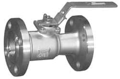 Sharpe Valves - 4" Pipe, Standard Port, Stainless Steel Standard Ball Valve - 1 Piece, Inline - One Way Flow, Flanged x Flanged Ends, Locking Lever Handle, 275 WOG, 150 WSP - Caliber Tooling