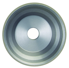 3-3/4 x 1-1/2 x 1-1/4" - 1/8" Abrasive Depth - 220 Grit - Type 11V9 Diamond Flaring Cup Wheel - Caliber Tooling