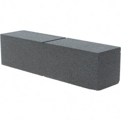 Made in USA - 80 Grit Silicon Carbide Rectangular Roughing Stone - Hard Grade, 2" Wide x 8" Long x 2" Thick - Caliber Tooling