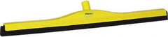 Vikan - 28" Foam Rubber Blade Bench Squeegee - Double Edge, Yellow, Plastic Holder - Caliber Tooling