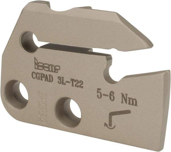 Iscar - 0.1102 to 0.157" Groove Width, 0.866" Max Depth of Cut, Left Hand Cut, Indexable Grooving Blade - GIF.., GIM.., GIP.., TIP.. Insert Style, Series Cut Grip - Caliber Tooling