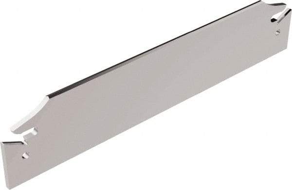 Seco - 0.843" Blade Height, 3/32" Blade Width, 4.72" OAL, Neutral Cut, Double End Indexable Cut-Off Blade - 150.10A Blade, 150.10 Series - Caliber Tooling