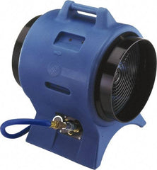 Schaefer Ventilation Equipment - 12" Inlet, Pneumatic Ventilation Fan - 1.5 hp, 2,063 CFM, Explosion Proof, 220 Max Voltage Rating - Caliber Tooling