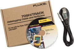 Fluke - Black/Yellow Electrical Test Equipment Software & Cable - Use with Fluke 709H Loop Calibrators - Caliber Tooling