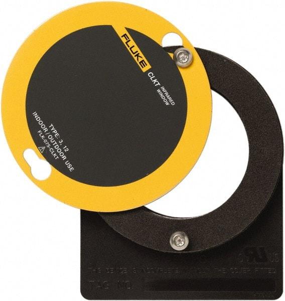 Fluke - 68mm (2.7") Diam, Infrared Viewing Window - 3,632mm (5.63") View Area, 2mm (0.08") Thickness, Use with Outdoor & Indoor, Thermal Imagers - Caliber Tooling