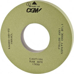 Camel Grinding Wheels - 16" Diam x 5" Hole x 3" Wide Centerless & Cylindrical Grinding Wheel - 80 Grit, Aluminum Oxide, Type 1, Vitrified Bond, No Recess - Caliber Tooling