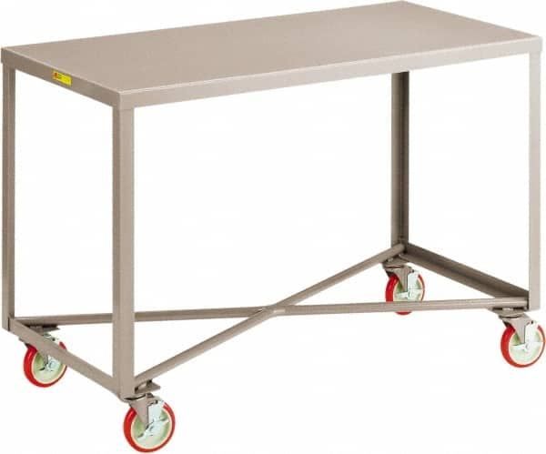 Little Giant - Mobile Table - Steel, Gray, 36" Long x 24" Deep x 34" High - Caliber Tooling