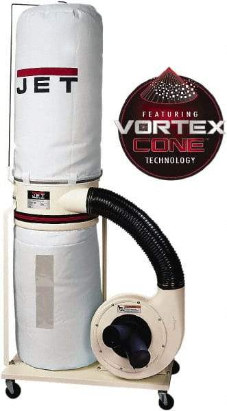 Jet - 5µm, Portable Dust Collector - 1,100 CFM Air Flow - Caliber Tooling