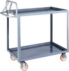 Little Giant - 1,200 Lb Capacity, 24" Wide x 53-1/2" Long x 42" High Shelf Cart - 2 Shelf, Steel - Caliber Tooling