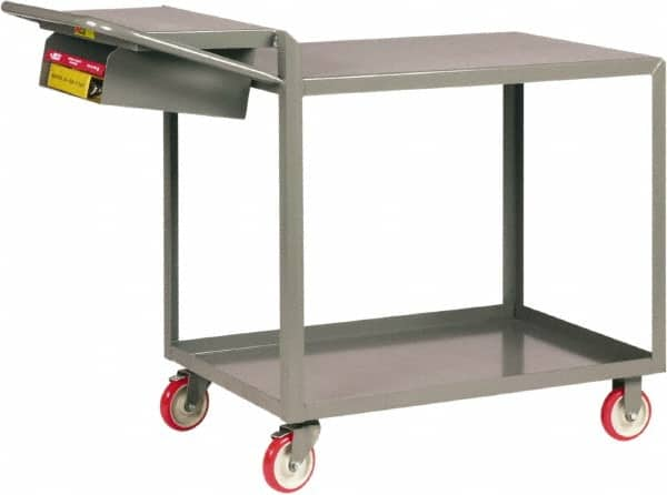 Little Giant - 1,200 Lb Capacity, 24" Wide x 52" Long x 40" High Shelf Cart - 2 Shelf, Steel - Caliber Tooling