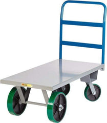 Little Giant - 4,000 Lb Capacity Steel Platform Truck - Steel Deck, 30" OAW, Polyurethane Casters - Caliber Tooling