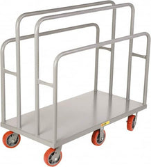 Little Giant - 3,600 Lb Capacity Steel Lumber & Panel Cart - Steel Deck, 30" OAW, Polyurethane Casters - Caliber Tooling