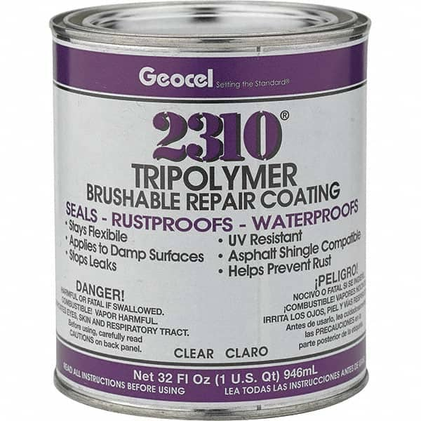 Geocel - 32 oz Can Brushable Repair Trypolymer Sealant - Clear - Caliber Tooling