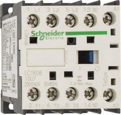 Schneider Electric - 3 Pole, 230 to 240 Coil VAC at 50/60 Hz, 6 Amp at 440 VAC, Nonreversible IEC Contactor - BS 5424, CSA, IEC 60947, NF C 63-110, RoHS Compliant, UL Listed, VDE 0660 - Caliber Tooling