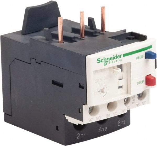 Schneider Electric - 3 Pole, NEMA Size 1, 23 to 32 Amp, 690 VAC, Thermal NEMA Overload Relay - Trip Class 20, For Use with LC1D25, LC1D32 and LC1D38 - Caliber Tooling