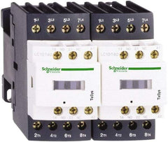 Schneider Electric - 3 Pole, 120 Coil VAC at 50/60 Hz, 40 Amp at 440 VAC, Reversible IEC Contactor - 1 Phase hp: 3 at 115 VAC, 5 at 230/240 VAC, 3 Phase hp: 10 at 200/208 VAC, 10 at 230/240 VAC, 30 at 460/480 VAC, 30 at 575/600 VAC - Caliber Tooling