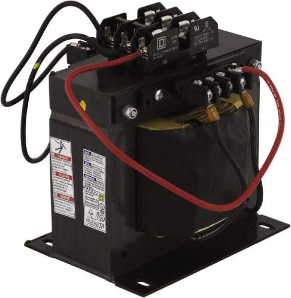 Square D - 1 Phase, 1,500 VA, Top Mount Fuse Block Control Transformer - 239°F Temp Rise - Caliber Tooling