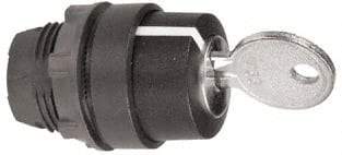 Schneider Electric - 22mm Mount Hole, 3 Position, Key Operated, Selector Switch Only - Black, Maintained (MA), Nonilluminated, Shock, Vibration and Water Resistant - Caliber Tooling